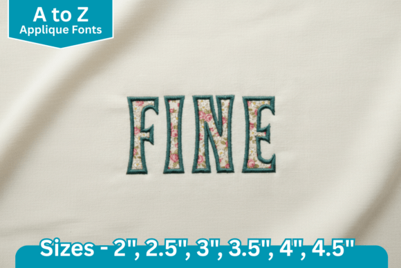 Craftshild Satin Edge Applique Font