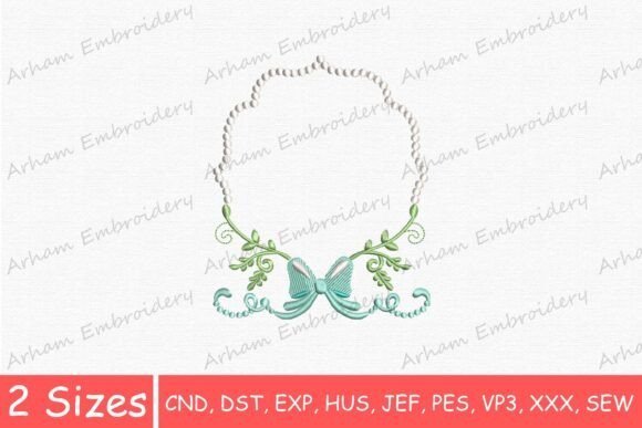 Elegant Beaded Monogram Frame