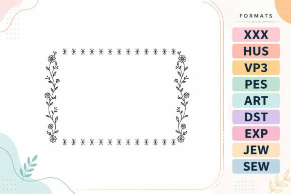Floral Border Frame Flowers