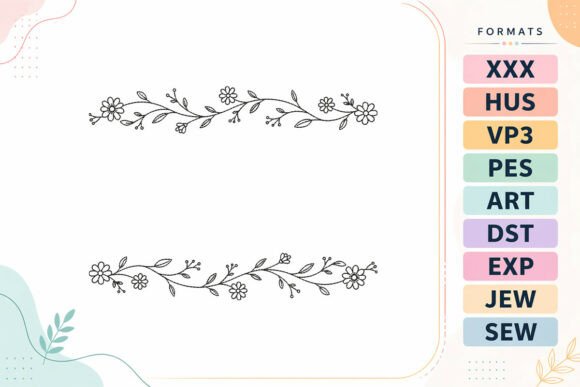 Floral Divider Flowers