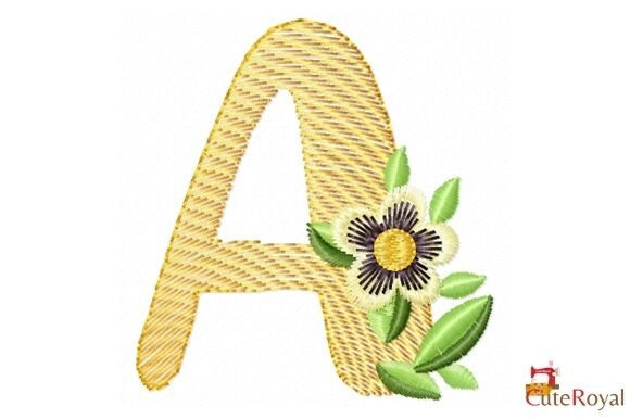 Floral Letter a – Monogram
