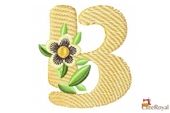 Floral Letter B – Monogram