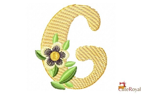 Floral Letter G – Monogram