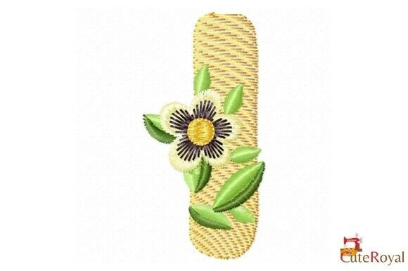 Floral Letter I – Monogram