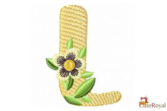 Floral Letter L – Monogram