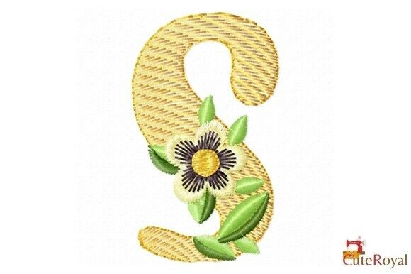 Floral Letter S – Monogram