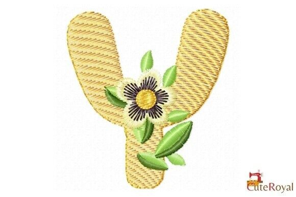 Floral Letter Y – Monogram
