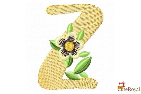 Floral Letter Z – Monogram