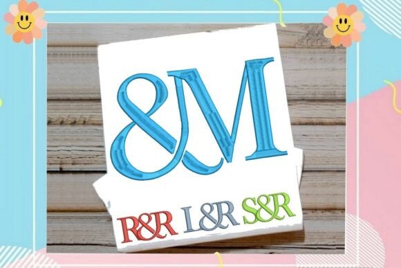 Interlocking Ampersand Letter M Monogram