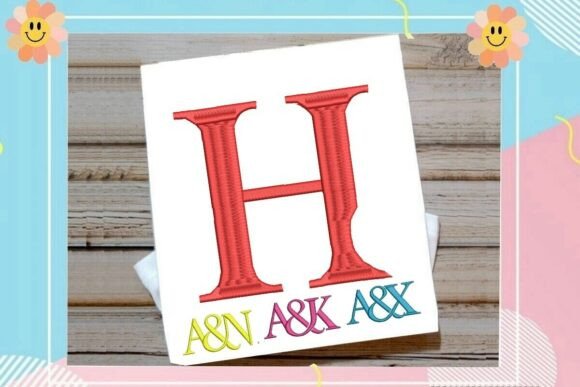 Letter H Split Monogram Logo