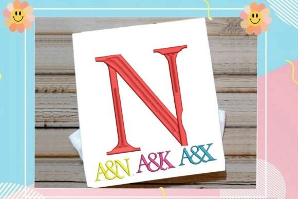 Letter N Split Monogram Logo