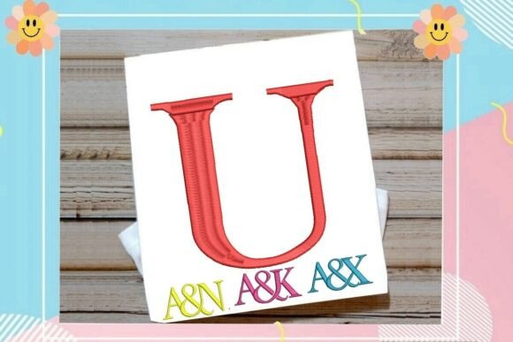 Letter U Split Monogram Logo