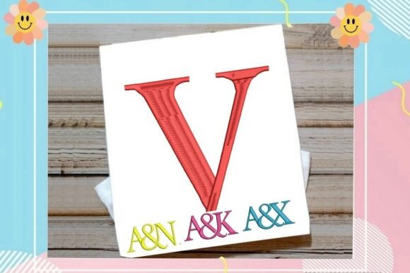 Letter V Split Monogram Logo