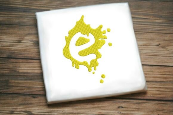 Paint Splash Monogram e