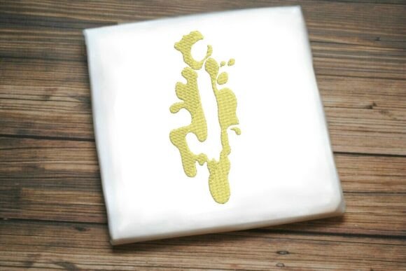 Paint Splash Monogram j