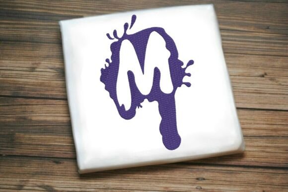 Paint Splash Uppercase Monogram M