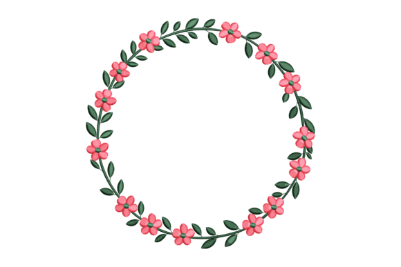 Pink Flower Circle
