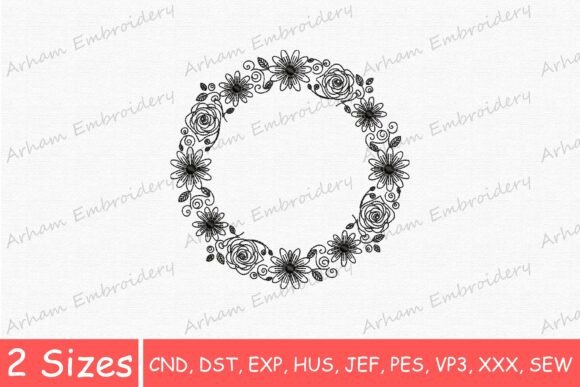 Rose Flower Circle Wreath