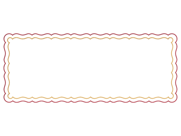 Wavy Double Line Runner Design